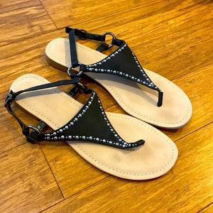 Size 9 Women’s Black Jeweled Sandals
